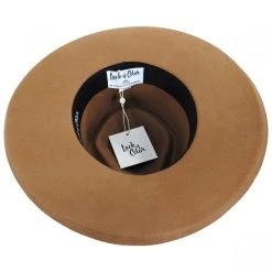 Val Diamond Crown Wool Felt Fedora Hat - Brown -Bailey Hat Shop 391296