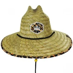 Big Cat Straw Lifeguard Hat