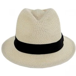 Scala Summerville Polybraid Fedora Hat