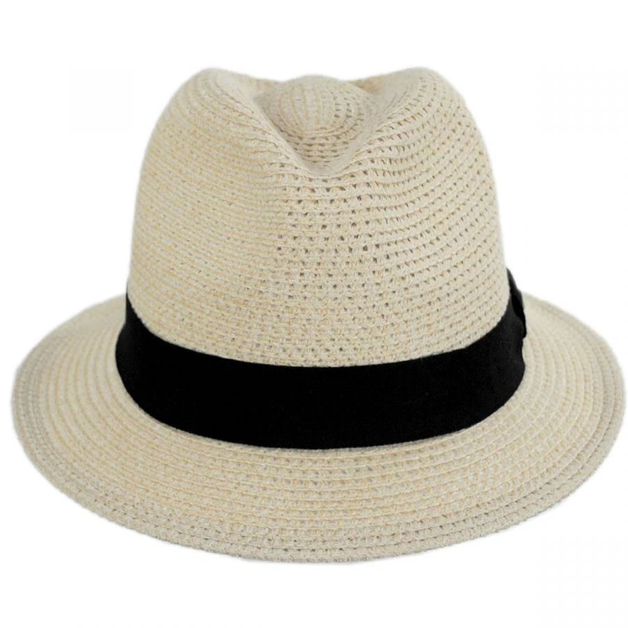 Scala Summerville Polybraid Fedora Hat 3 Scala Summerville Polybraid Fedora Hat