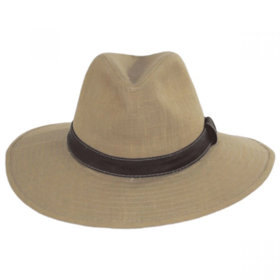 Tallulah Wide Brim Hemp Safari Fedora Hat 3 Tallulah Wide Brim Hemp Safari Fedora Hat