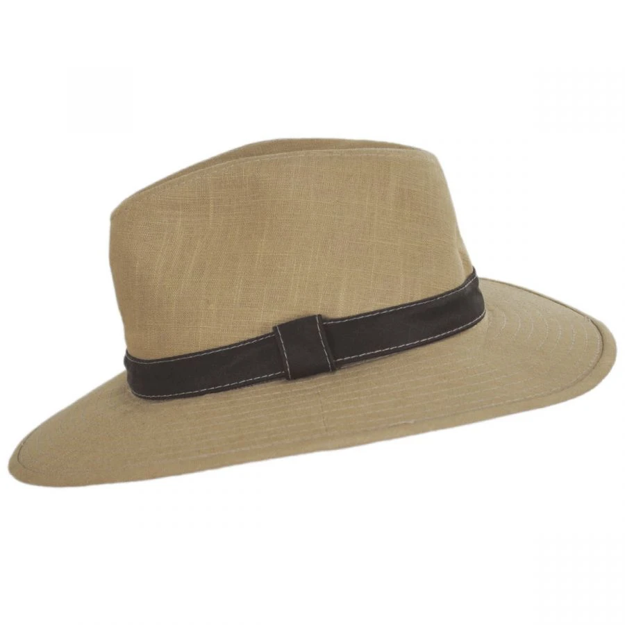 Tallulah Wide Brim Hemp Safari Fedora Hat 4 Tallulah Wide Brim Hemp Safari Fedora Hat - Image 2