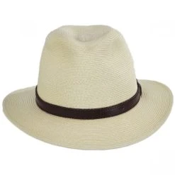 Scala Augusta Crushable Toyo Braid Safari Fedora Hat