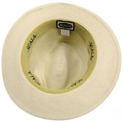 Scala Augusta Crushable Toyo Braid Safari Fedora Hat -Bailey Hat Shop 393605