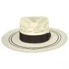 Chiron Wide Brim Bangora Straw Fedora Hat -Bailey Hat Shop 393803