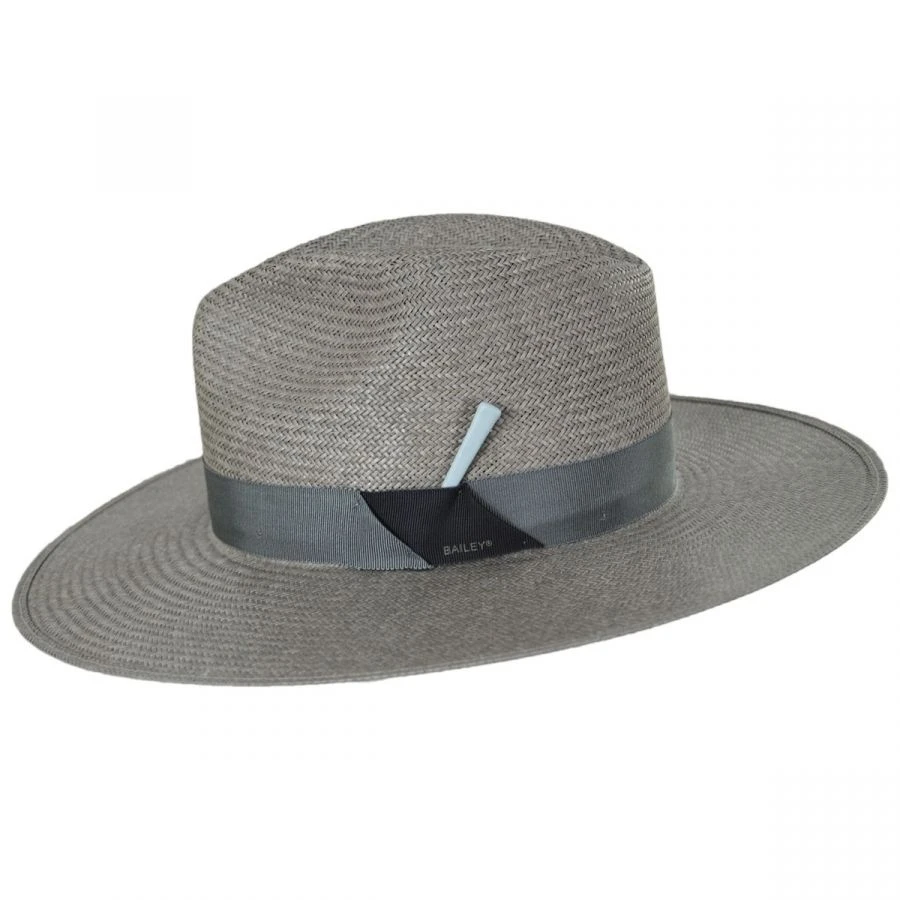 Bailey Magness Shantung Straw Fedora Hat 4 Bailey Magness Shantung Straw Fedora Hat - Image 2