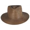 Marcos Palm Straw Fedora Hat - Toffee -Bailey Hat Shop 398990