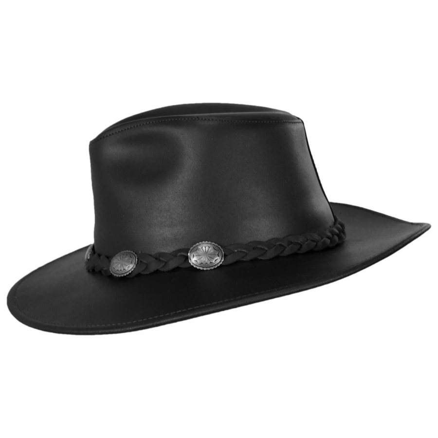 Dude Braid Conch Leather Outback Hat 4 Dude Braid Conch Leather Outback Hat - Image 2