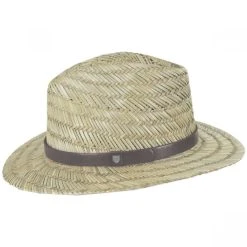 Messer Resort Rush Straw Fedora Hat -Bailey Hat Shop 400989
