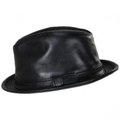 Lambskin Leather Fedora Hat -Bailey Hat Shop 401618
