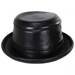 Lambskin Leather Bucket Hat