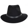 Cotton Safari Fedora Hat - Black -Bailey Hat Shop 402135