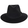Cotton Oilcloth Safari Fedora Hat - Black