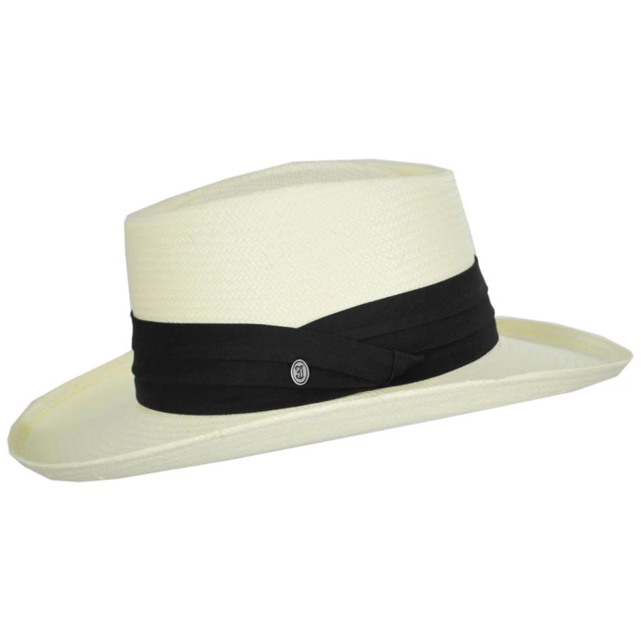 Toyo Straw Gambler Hat - Black Band 4 Toyo Straw Gambler Hat - Black Band - Image 2