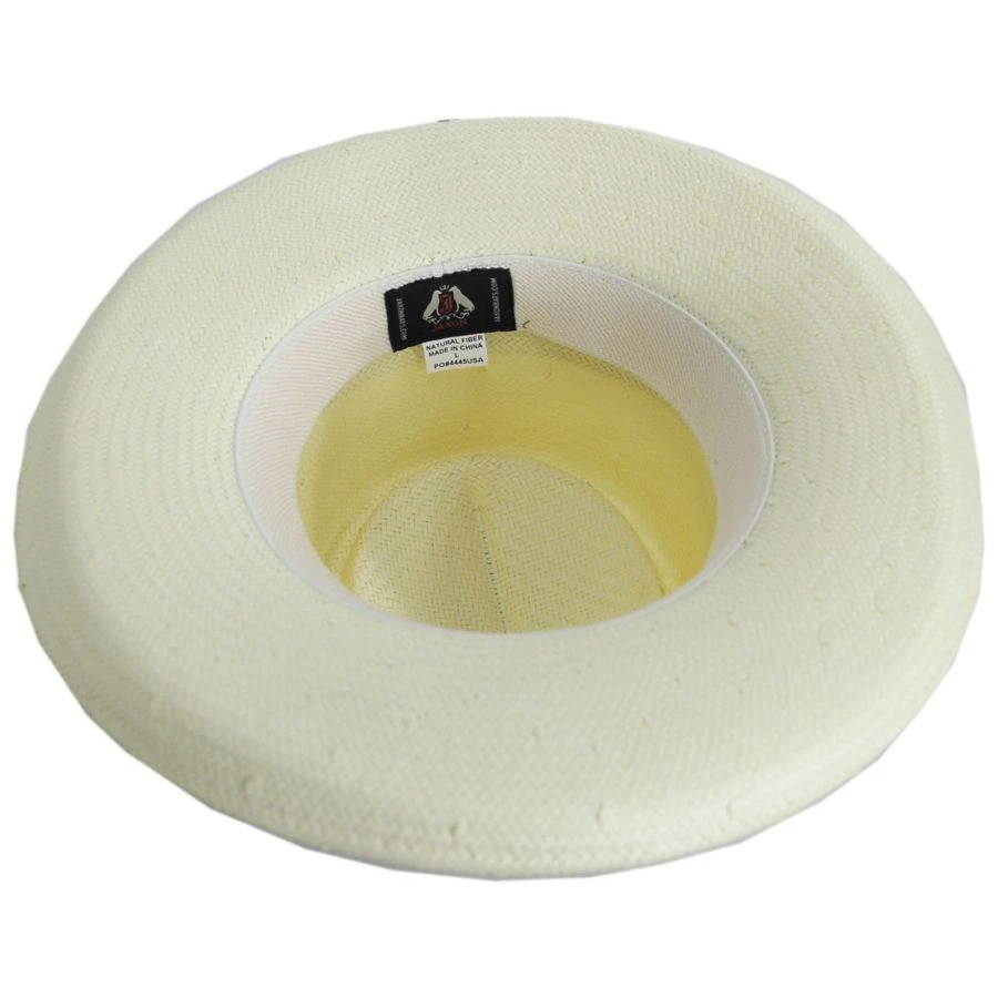 Toyo Straw Gambler Hat - Black Band 5 Toyo Straw Gambler Hat - Black Band - Image 3
