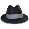 Bailey Hesmond Sisal Litestraw Fedora Hat - Black/Blue -Bailey Hat Shop 405086