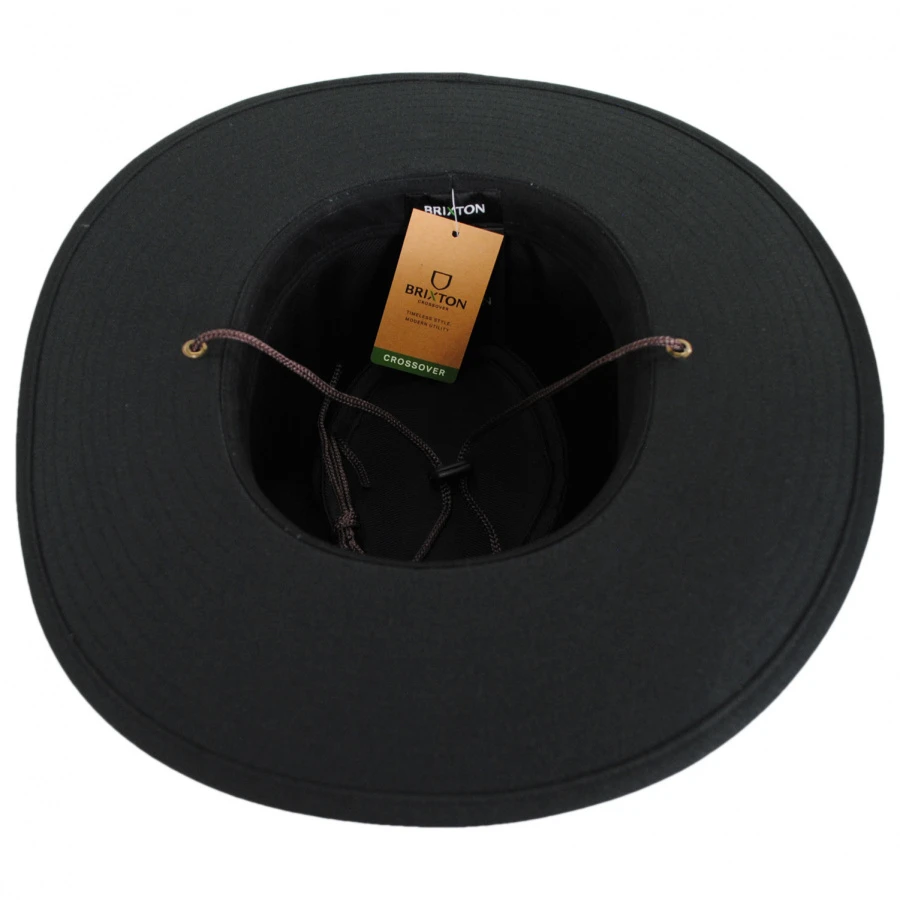 Field X DWR Recycled Aussie Hat - Black 5 Field X DWR Recycled Aussie Hat - Black - Image 3