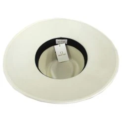 Jo Wool Felt Rancher Fedora Hat - Off White -Bailey Hat Shop 408635