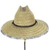 Gold Leaf Rush Straw Lifeguard Hat 1 Gold Leaf Rush Straw Lifeguard Hat -Bailey Hat Shop 409067