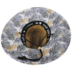 Gold Leaf Rush Straw Lifeguard Hat -Bailey Hat Shop 409073