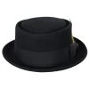 Crushable Wool Felt Pork Pie Hat - Black -Bailey Hat Shop 410949