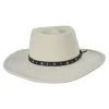 Stetson Black Hawk Crushable Wool Felt Gambler Cowboy Hat - Silverbelly -Bailey Hat Shop 411323