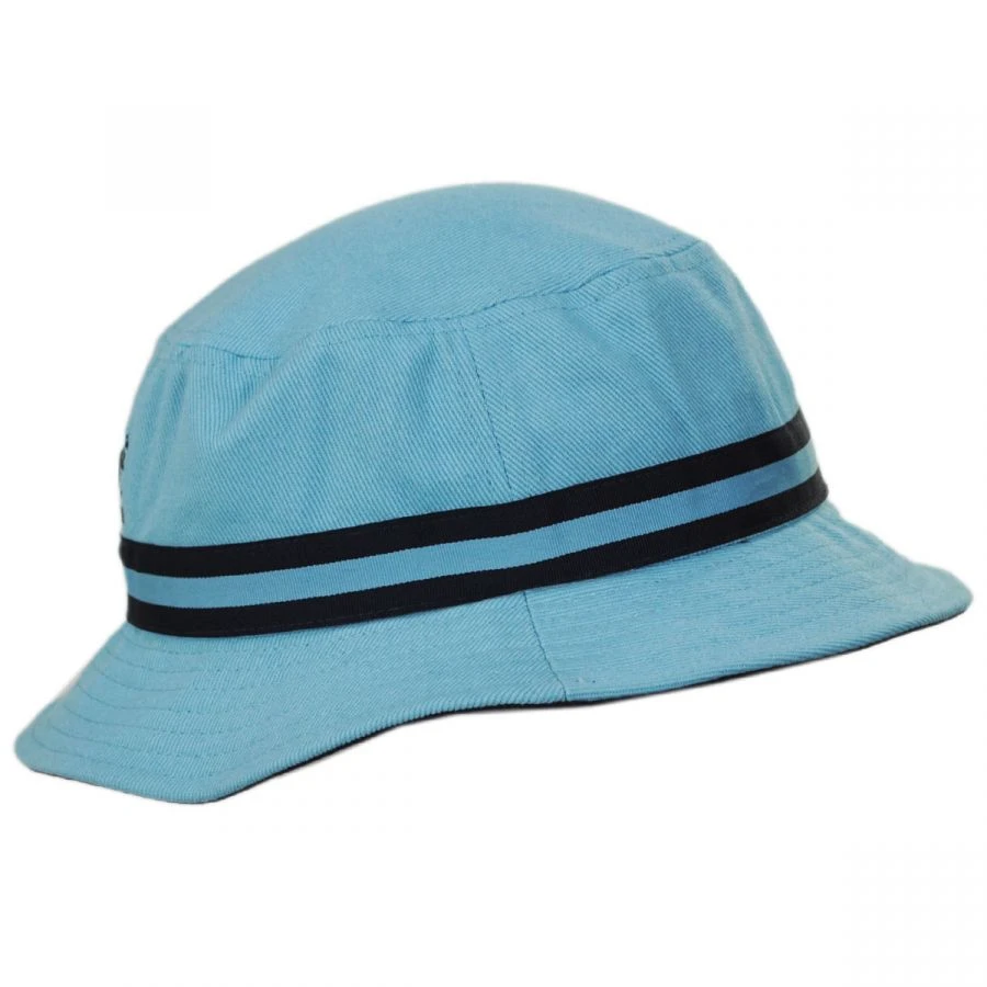 Kangol Stripe Lahinch Cotton Bucket Hat - Light Blue 4 Kangol Stripe Lahinch Cotton Bucket Hat - Light Blue - Image 2