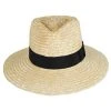 Joanna Petite Brim Wheat Straw Fedora Hat - Honey -Bailey Hat Shop 413243