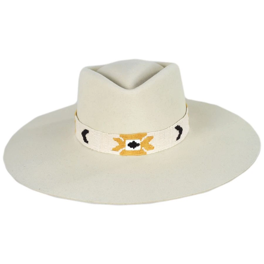Stetson Sol Wide Brim Wool Felt Fedora Hat 3 Stetson Sol Wide Brim Wool Felt Fedora Hat