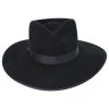 Wool Felt Rancher Fedora Hat - Black -Bailey Hat Shop 415820