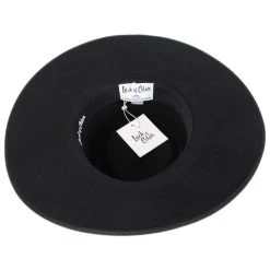 Wool Felt Rancher Fedora Hat - Black -Bailey Hat Shop 415826