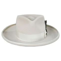 RENEGADE Cote Pencil Curl Brim Wool Felt Fedora Hat