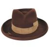 RENEGADE Casville Pencil Curl Brim Wool Felt Fedora Hat -Bailey Hat Shop 416648