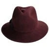 Michele Wool Felt Fedora Hat - Dark Brown -Bailey Hat Shop 418241