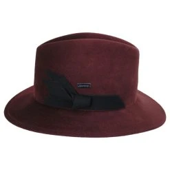 Michele Wool Felt Fedora Hat - Dark Brown -Bailey Hat Shop 418244