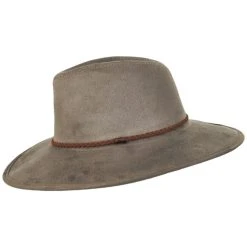 Vegan Suede Safari Fedora Hat -Bailey Hat Shop 419067