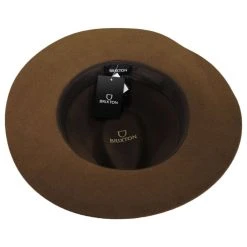Wesley Packable Wool Felt Fedora Hat - Coffee -Bailey Hat Shop 419699