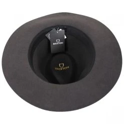 Wesley Packable Wool Felt Fedora Hat - Blackwash -Bailey Hat Shop 419759