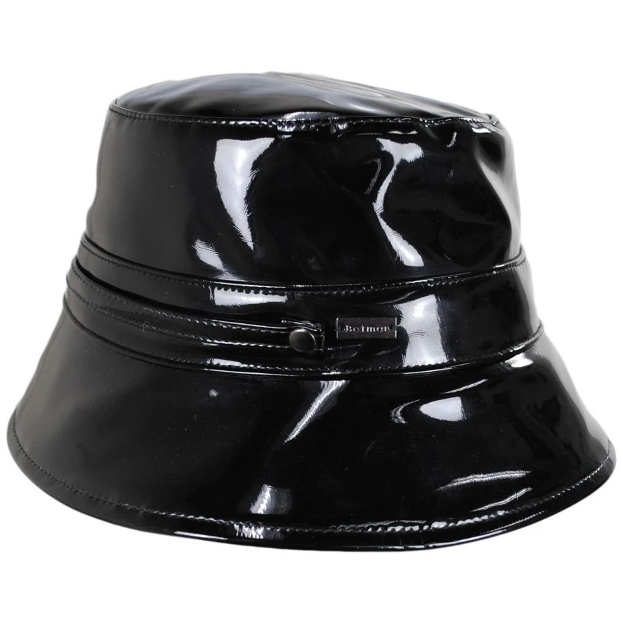 Eliane Rollable Vegan Patent Leather Bucket Hat 4 Eliane Rollable Vegan Patent Leather Bucket Hat - Image 2