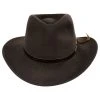 Officially Licensed Crushable Wool Felt Outback Hat - Brown