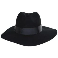 Zoey Floppy Brim Wool Felt Fedora Hat