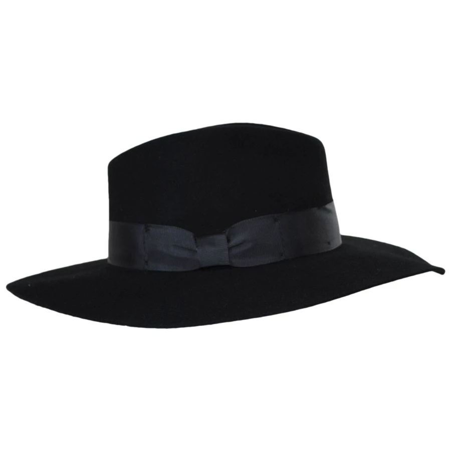Zoey Floppy Brim Wool Felt Fedora Hat 4 Zoey Floppy Brim Wool Felt Fedora Hat - Image 2