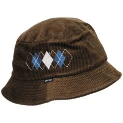 Gramercy Argyle Corduroy Cotton Bucket Hat -Bailey Hat Shop 422736