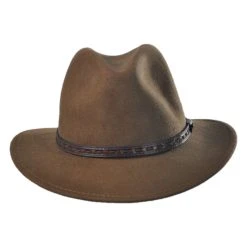 Scala Traveler Wool Felt Safari Fedora Hat -Bailey Hat Shop 424697