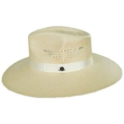CHARLIE 1 HORSE Mexico Shore Toyo Straw Fedora Hat -Bailey Hat Shop 428034