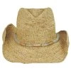 Chrysta Crochet Raffia Straw Western Hat -Bailey Hat Shop 429653