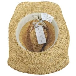 Chrysta Crochet Raffia Straw Western Hat -Bailey Hat Shop 429659