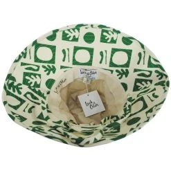 Holiday Retro Cotton Bucket Hat - White/Green -Bailey Hat Shop 431661