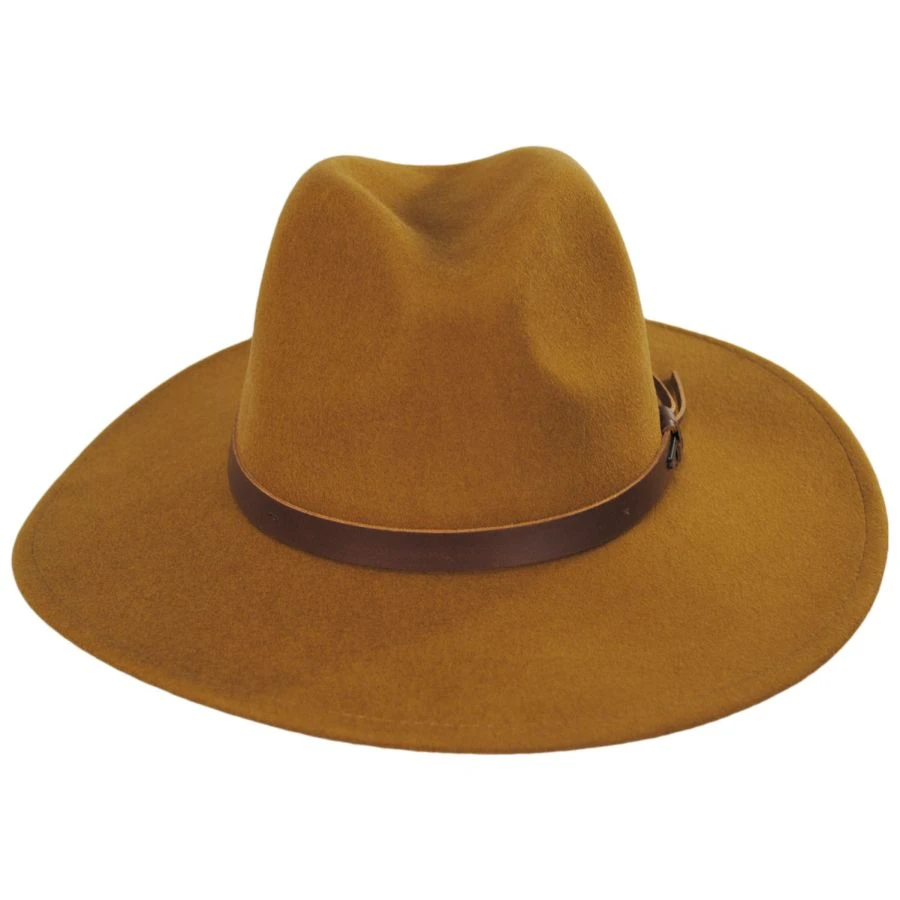 Field Proper Wool Felt Fedora Hat - Chestnut 3 Field Proper Wool Felt Fedora Hat - Chestnut