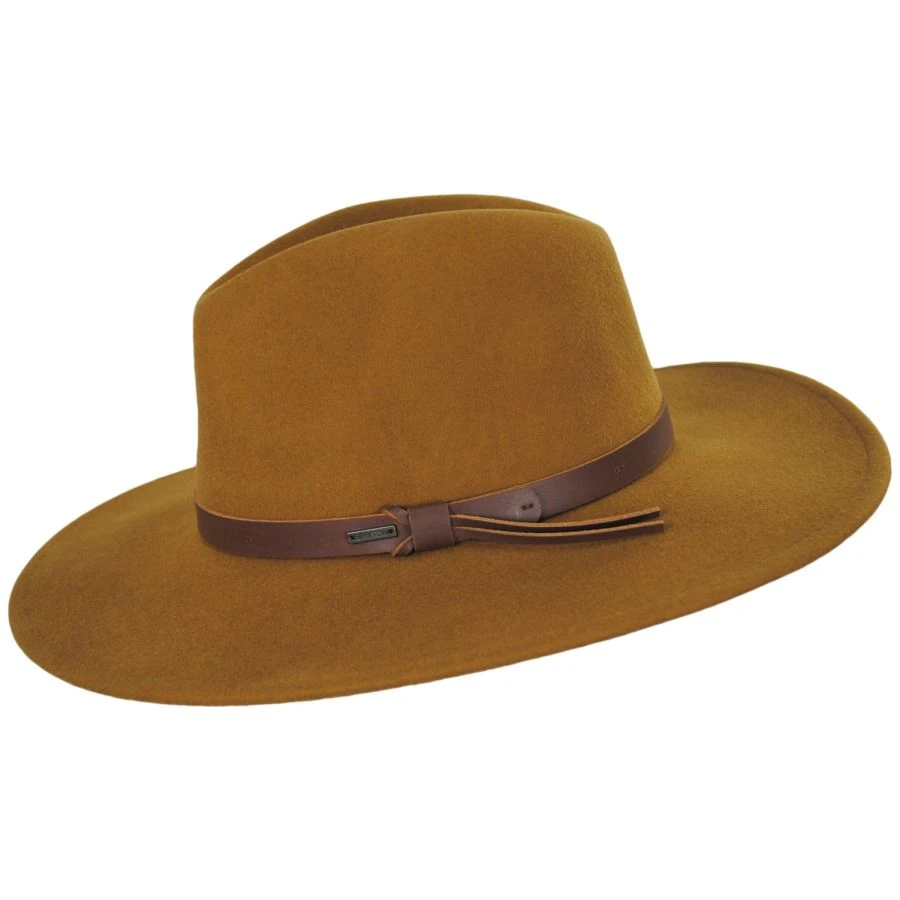 Field Proper Wool Felt Fedora Hat - Chestnut 4 Field Proper Wool Felt Fedora Hat - Chestnut - Image 2